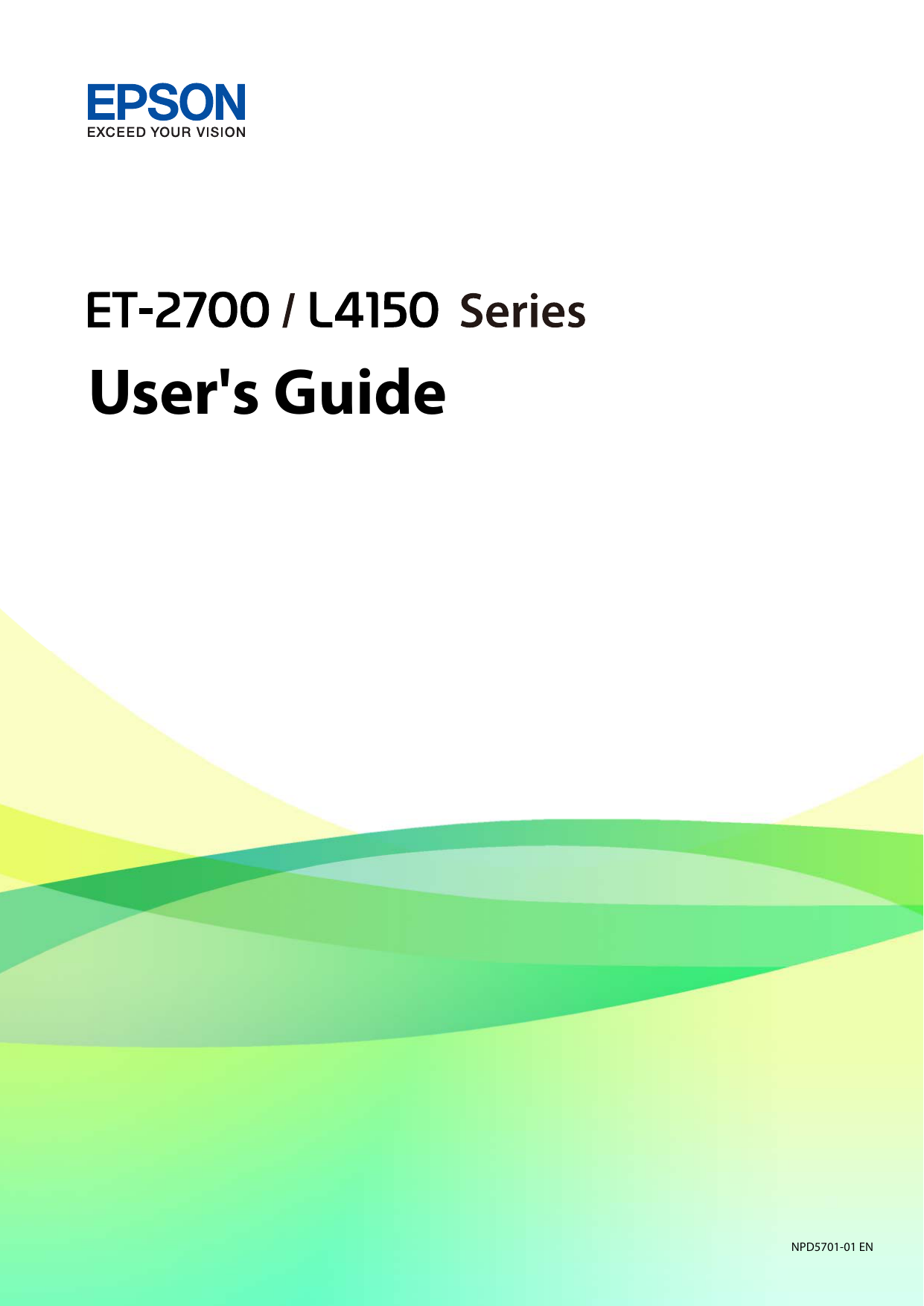 Epson EcoTank ET-2700 Owner Manual 