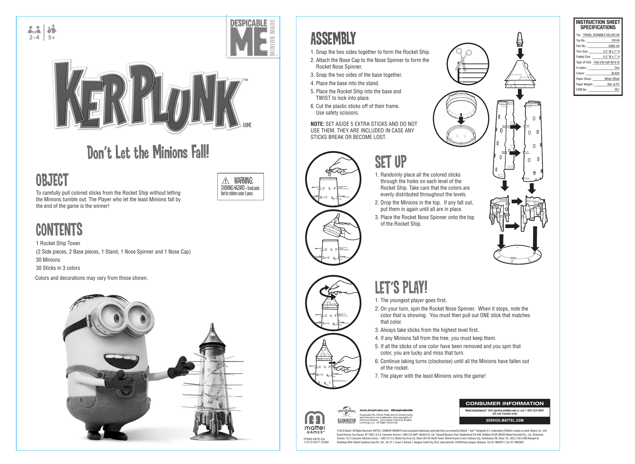 Top 20 Most Popular toy story kerplunk instructions