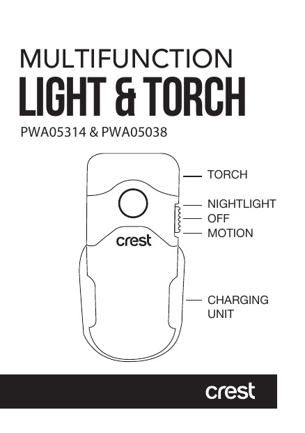 crest motion sensor night light