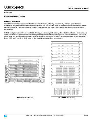 HP 10500 Switch Series | Manualzz
