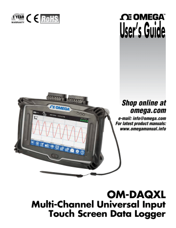 Omega OM-DAQXL User manual | Manualzz