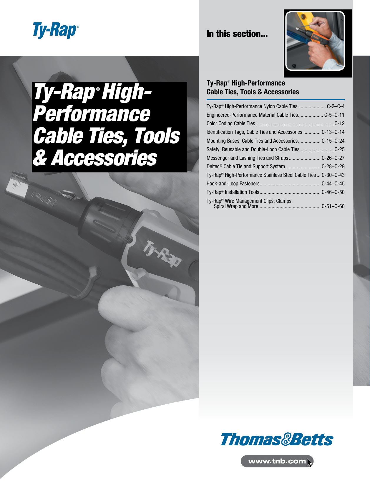 TY23MX Black 4" 18lb Ty-Rap Cable Ties 1,000pk 