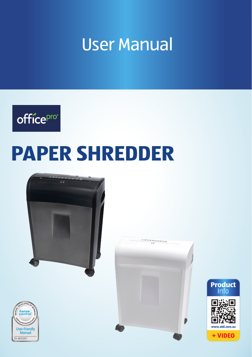 Monolith paper shredder Manualzz