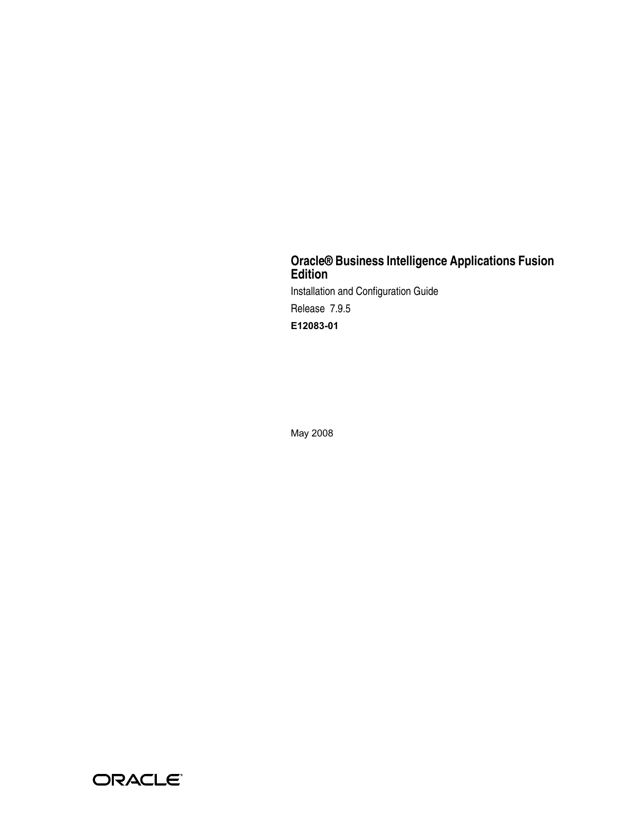 oracle business intelligence applications