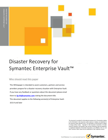 symantec enterprise vault appliance