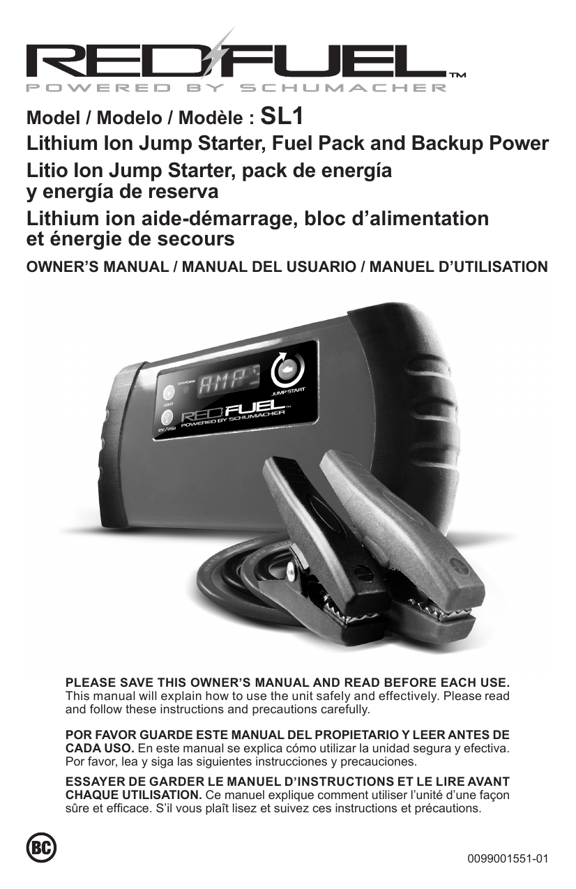 Lithium Ion Jump Starter Fuel Pack And Backup Manualzz Com