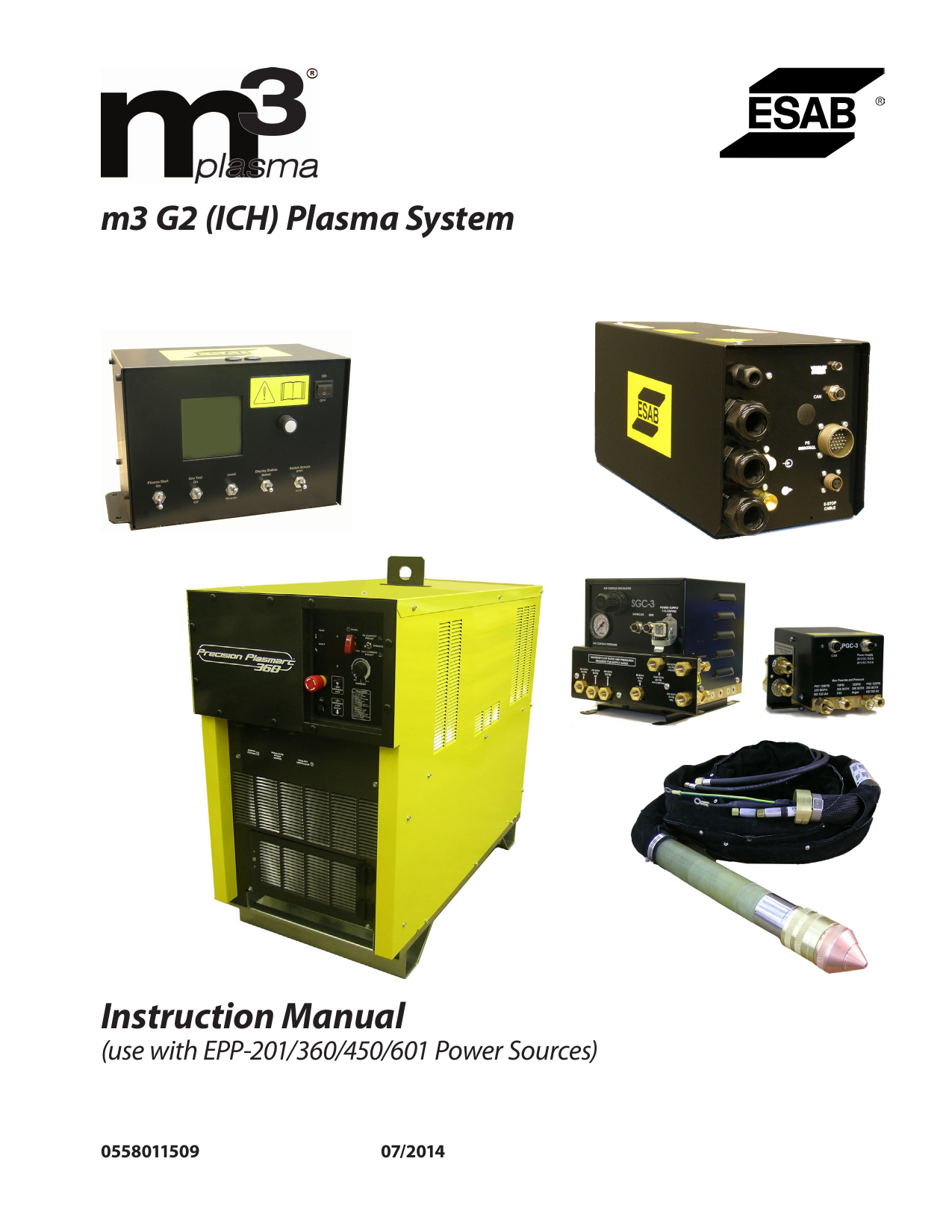 ESAB M3® Plasma G2 (ICH) Plasma System Instruction manual Manualzz