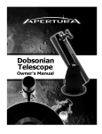 Apertura Dobsonian Telescope Owner's Manual