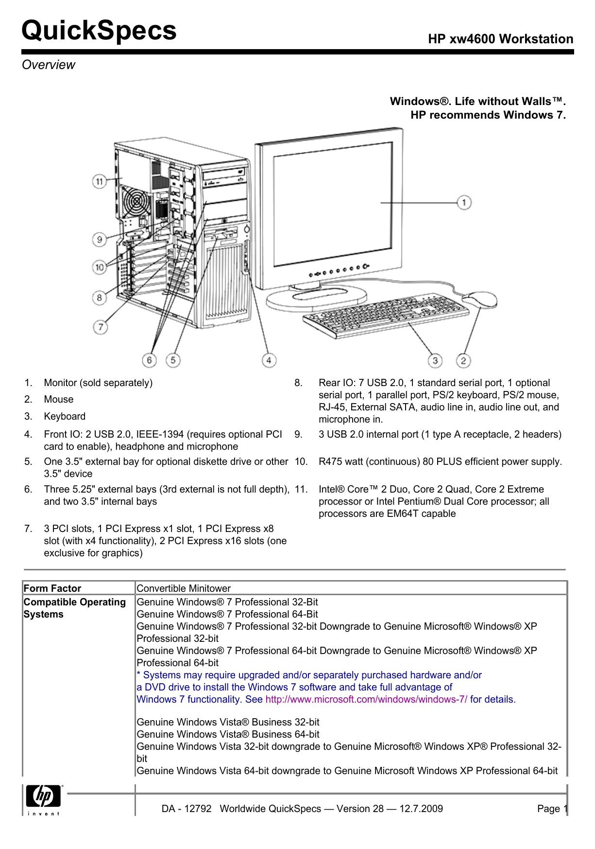 HP xw4600 Workstation Manualzz