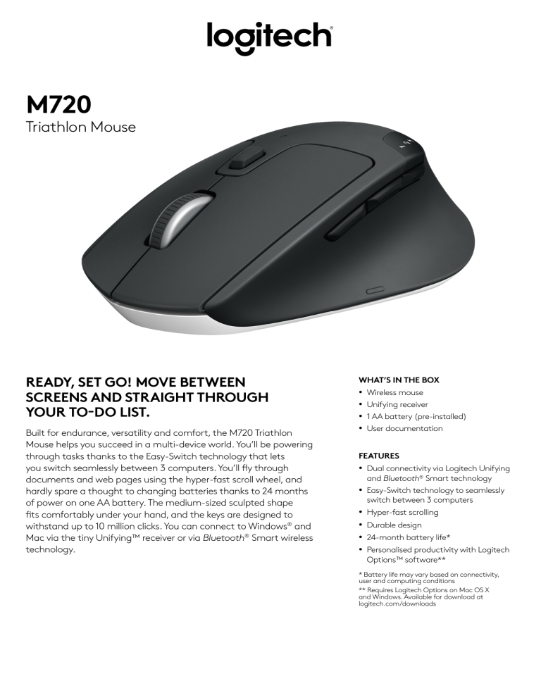 Triathlon Mouse Manualzz Triathlon Mouse Manualzz