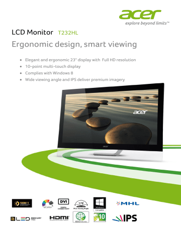 S236HL Product Sheet | Manualzz