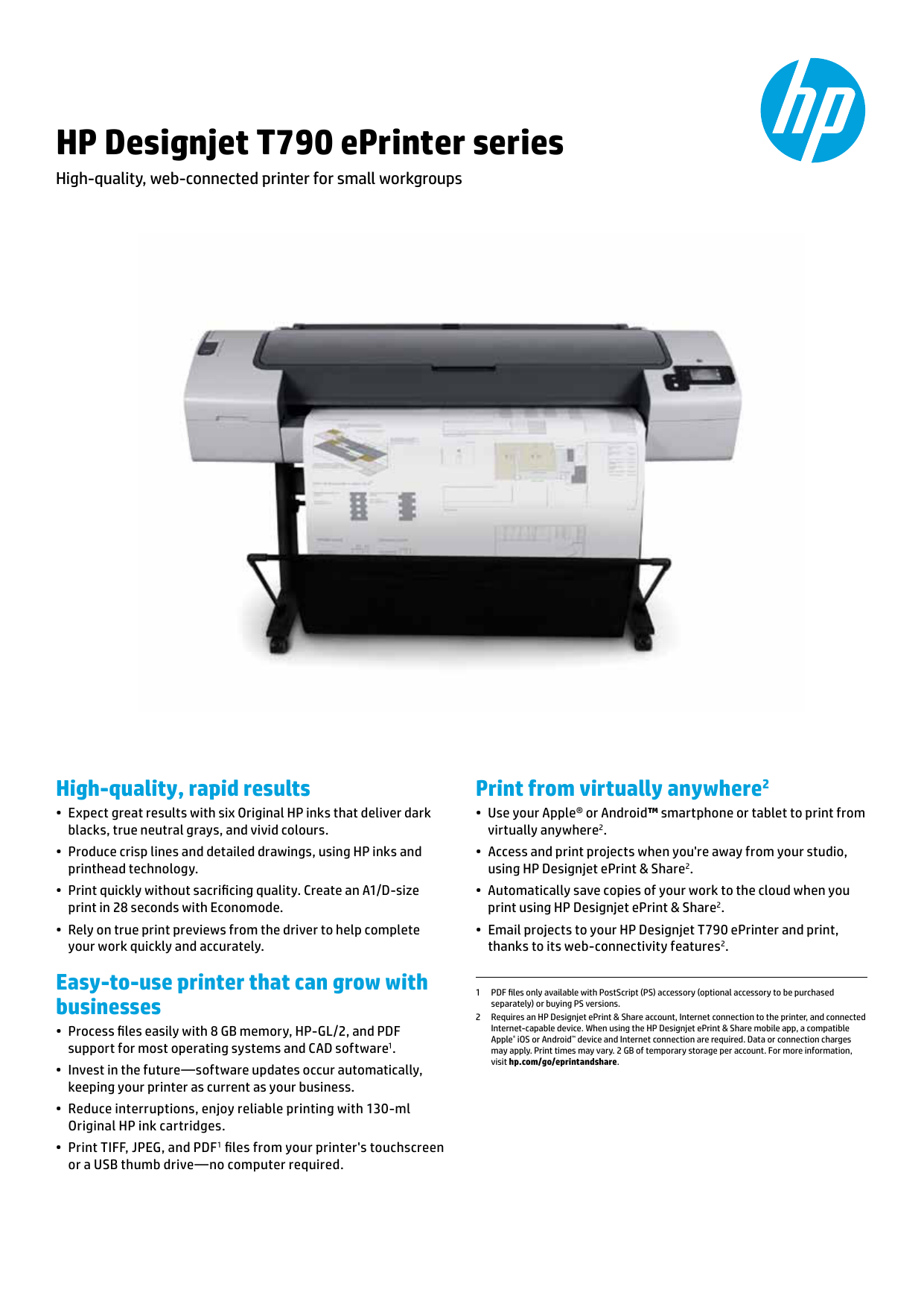 hp designjet t790 printer