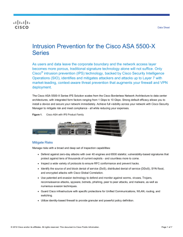 Intrusion Prevention for the Cisco ASA 5500 | Manualzz
