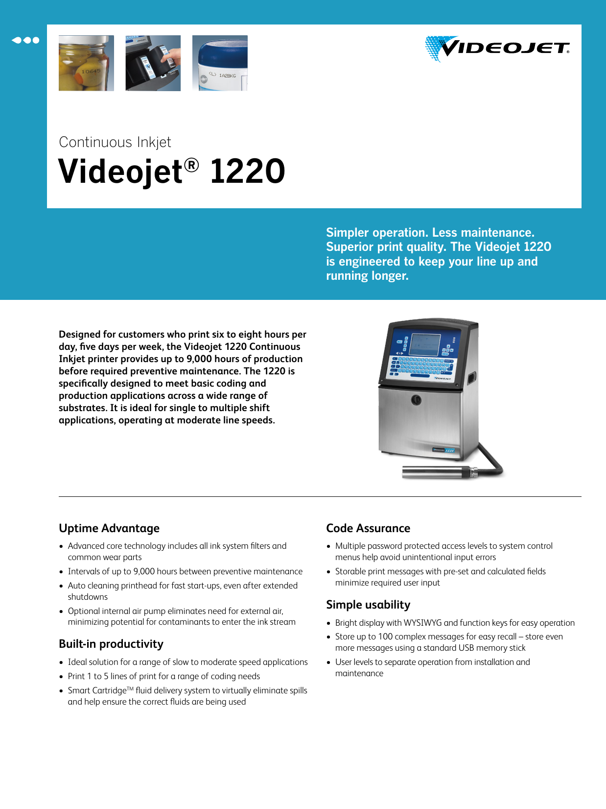 videojet 1220 printer