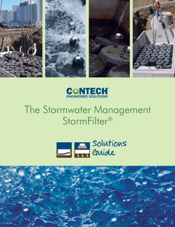 Stormwater Filter StormFilter Solutions Guide | Manualzz