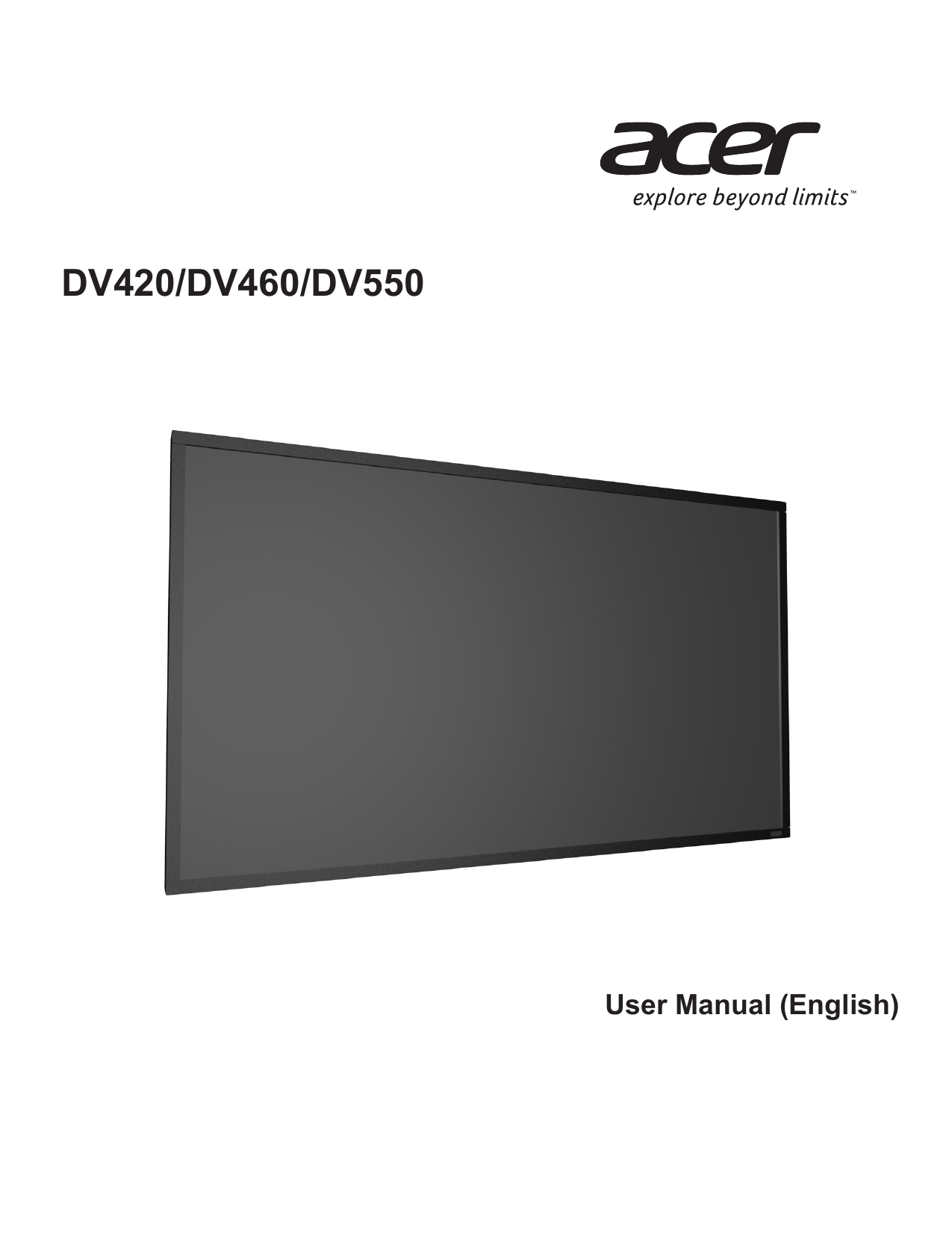 Acer DV420 User manual | Manualzz