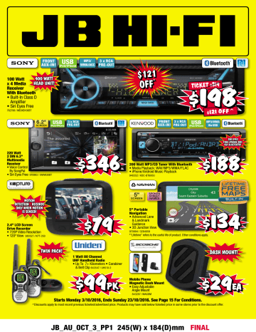 346 $188 $134 - JB Hi-Fi | Manualzz