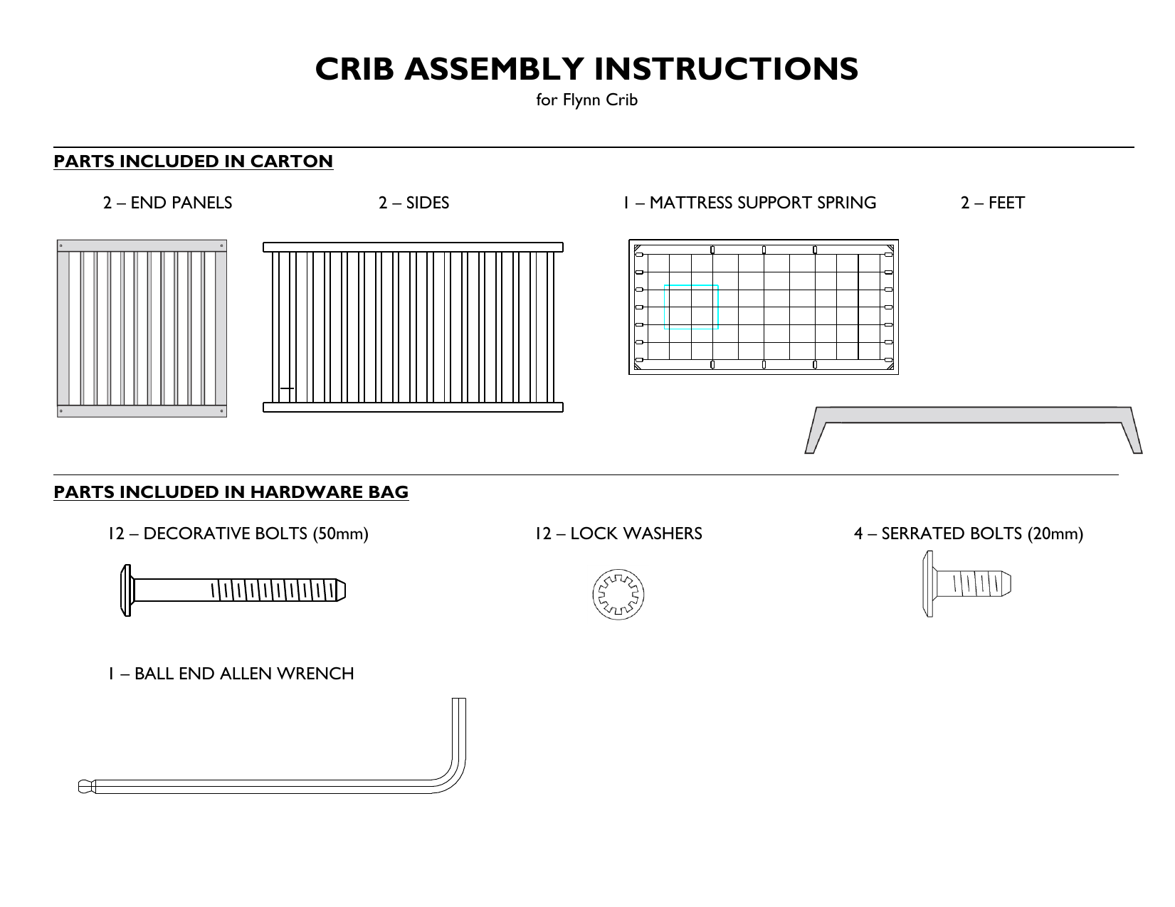 Flynn Crib And Toddler Bed Rail Installation Manualzz