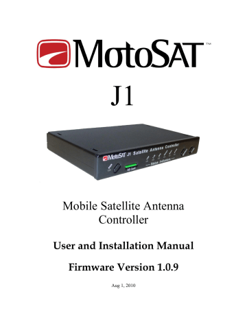 Mobile Satellite Antenna Controller | Manualzz