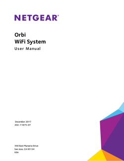 Netgear Orbi - Owner's manual, Quick start guide, User manual