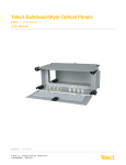 Telect Optical Panel LCX Series User Manual