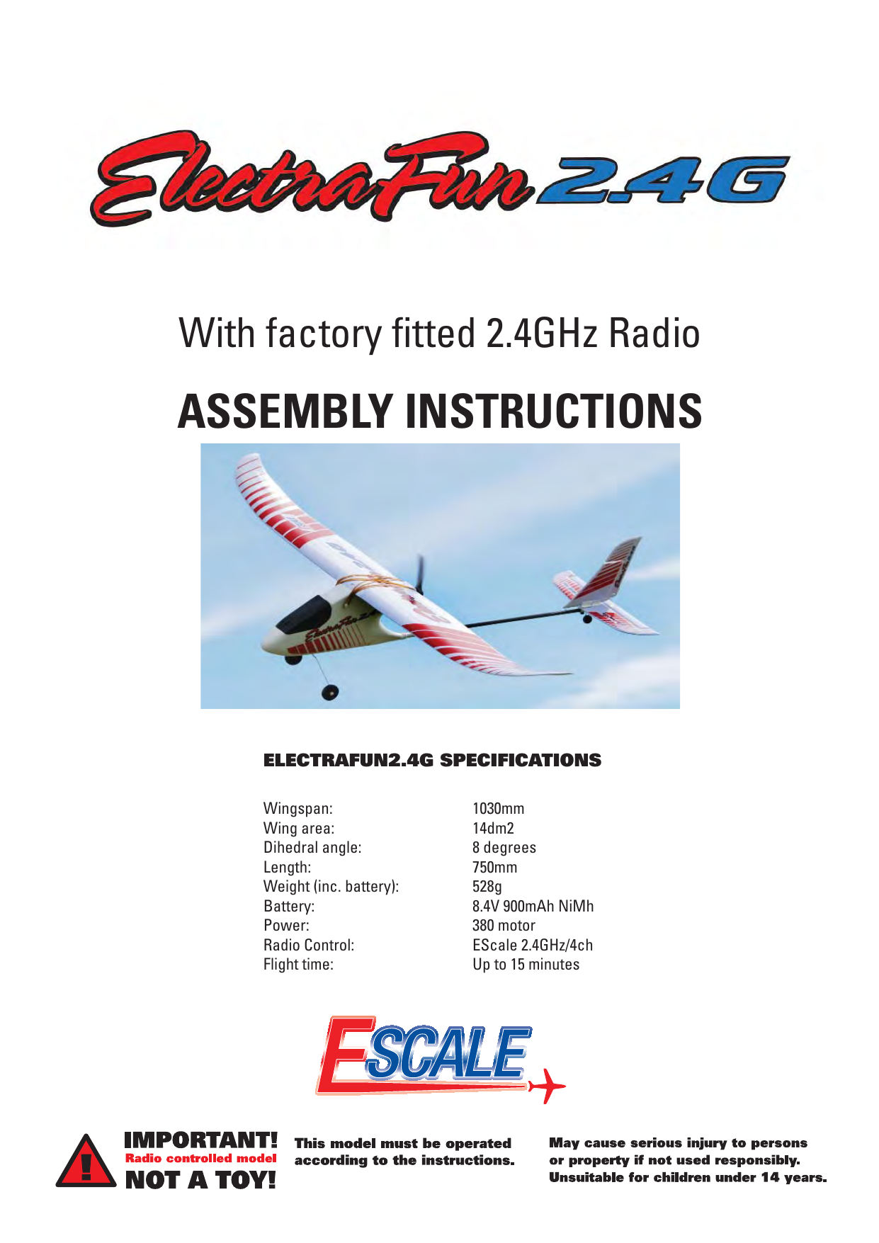 electrafun rc plane