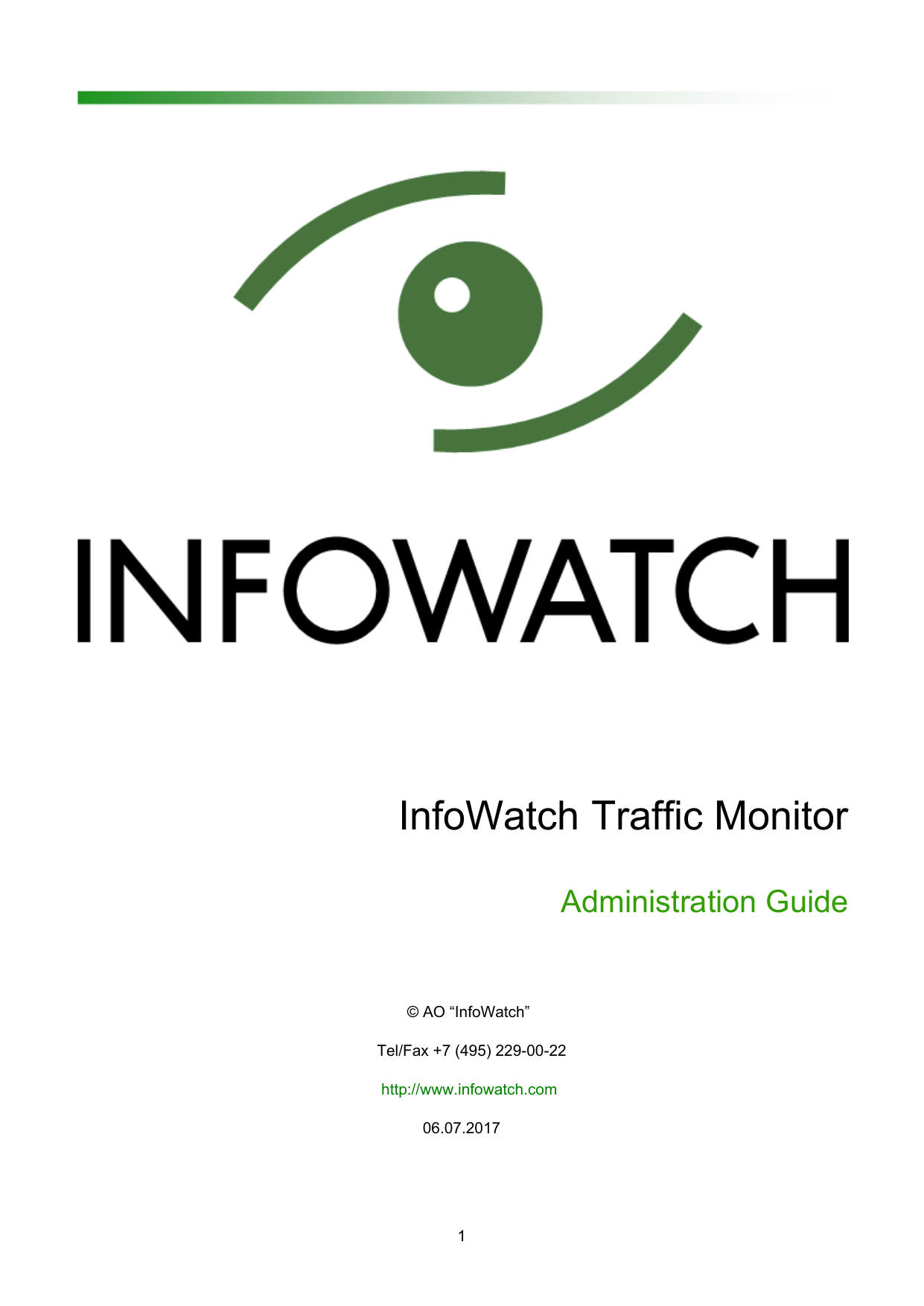 Infowatch traffic monitor презентация