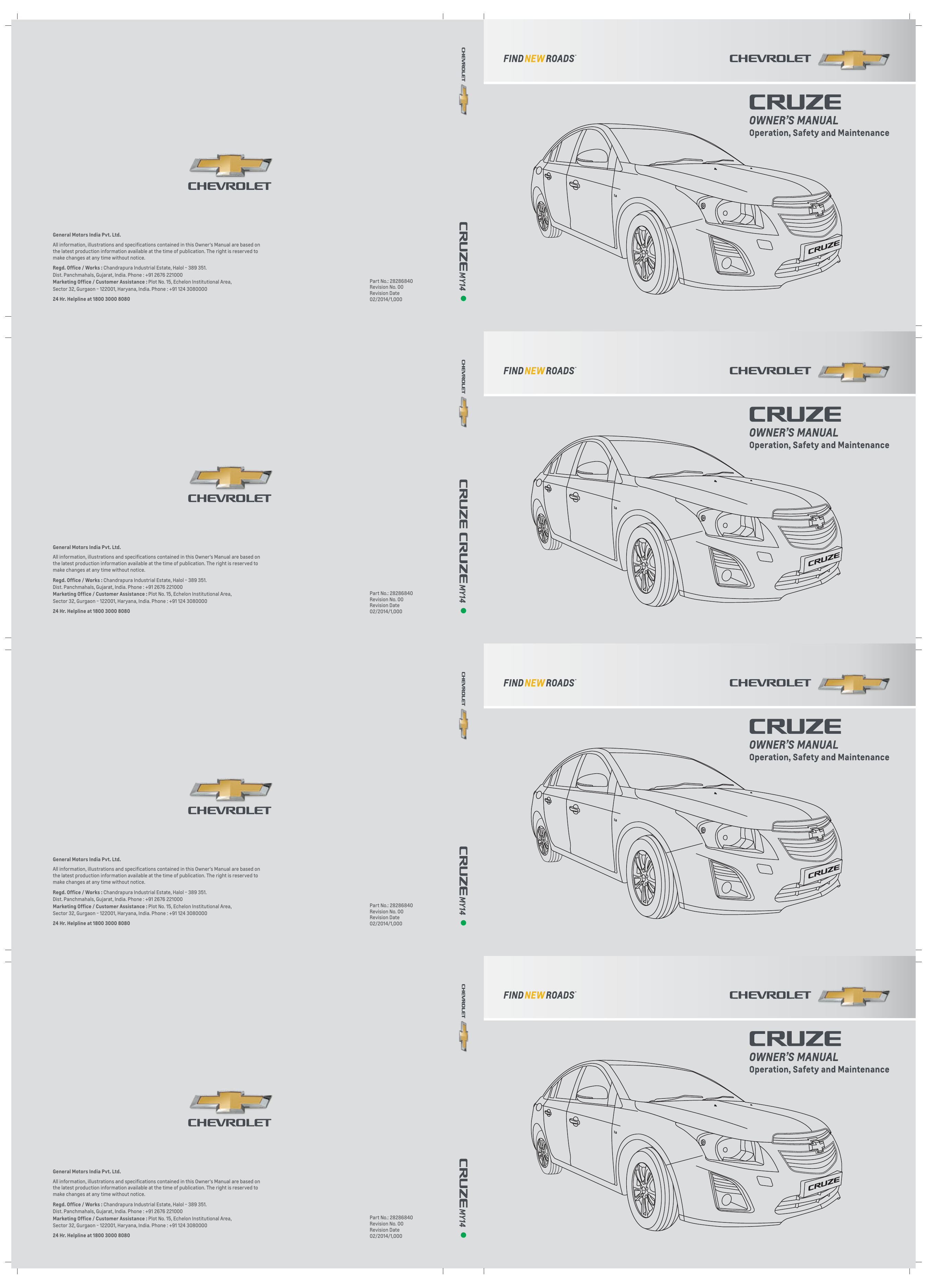 Cruze My 14 Chevrolet India Manualzz