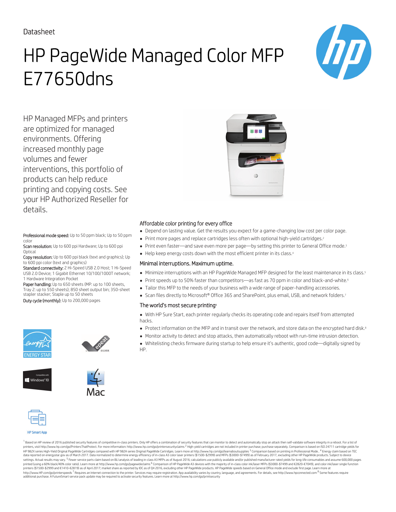 hp pagewide e77650dn