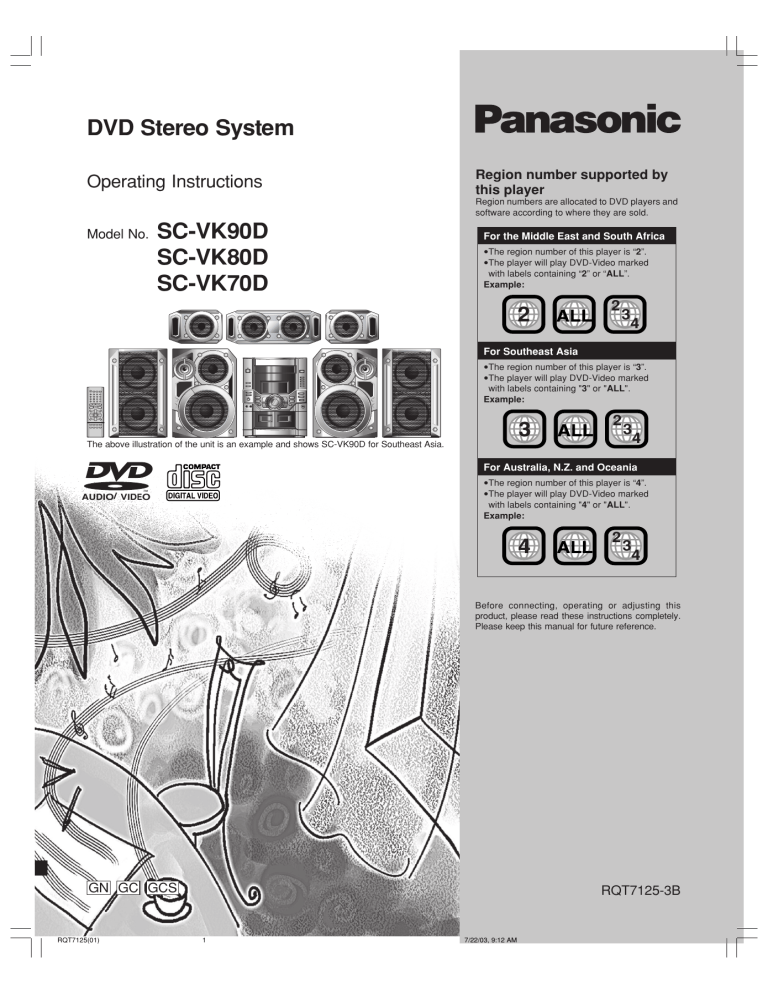 Dvd Stereo System Sc Vk80d Sc Manualzz