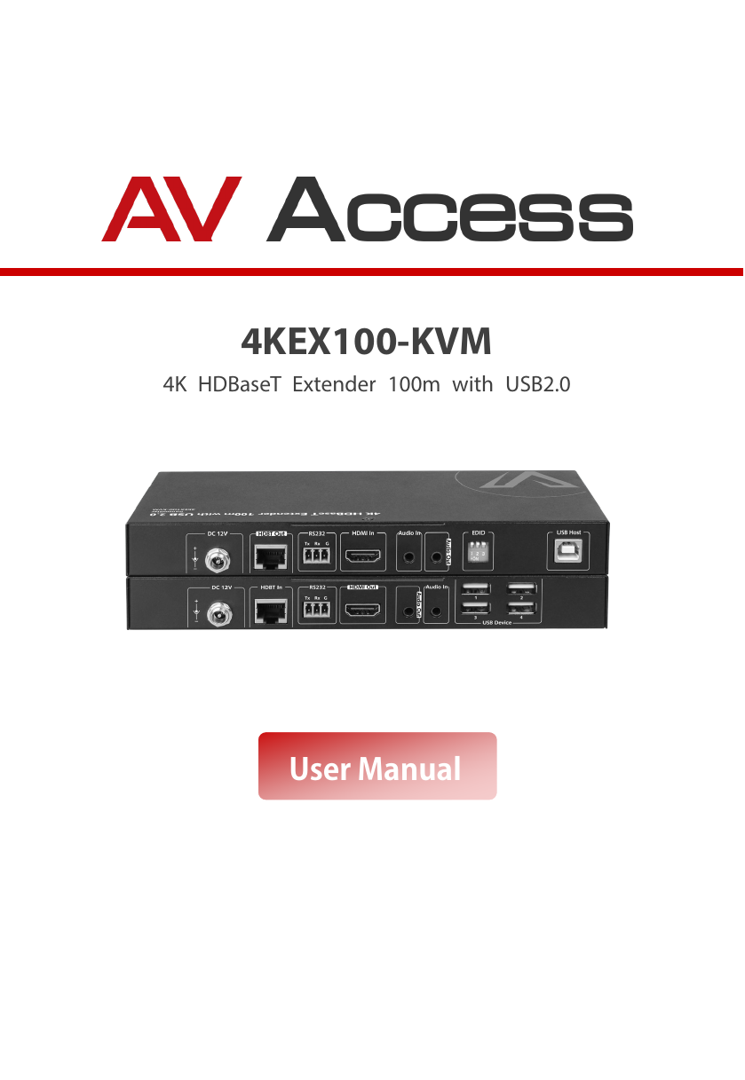 AV Access 4KEX100KVM User manual Manualzz