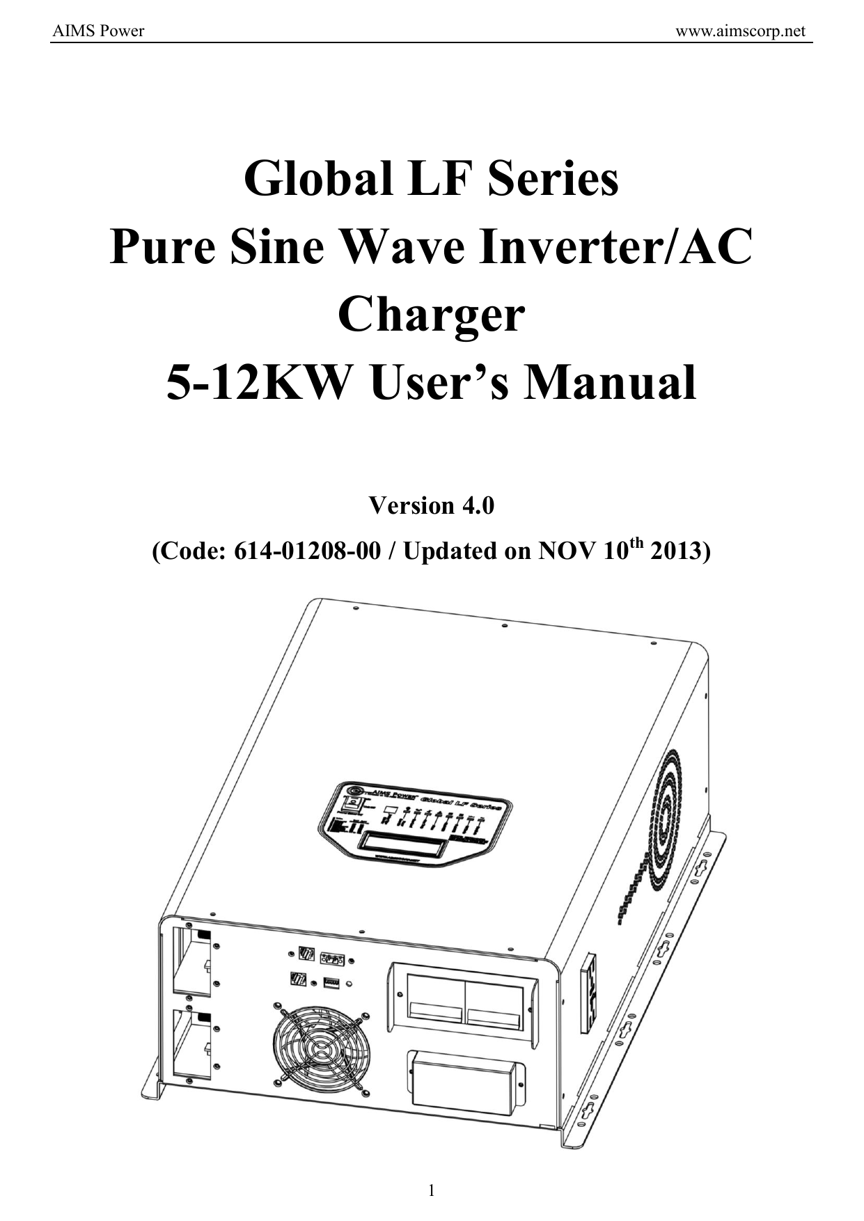 Global LF Series Pure Sine Wave Inverter/AC Charger 5 | Manualzz