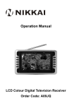 NIKKAI LCD Television Receiver A00JQ Operation Manual