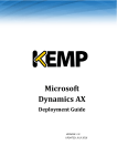 KEMP LoadMaster Microsoft Dynamics AX Deployment Guide
