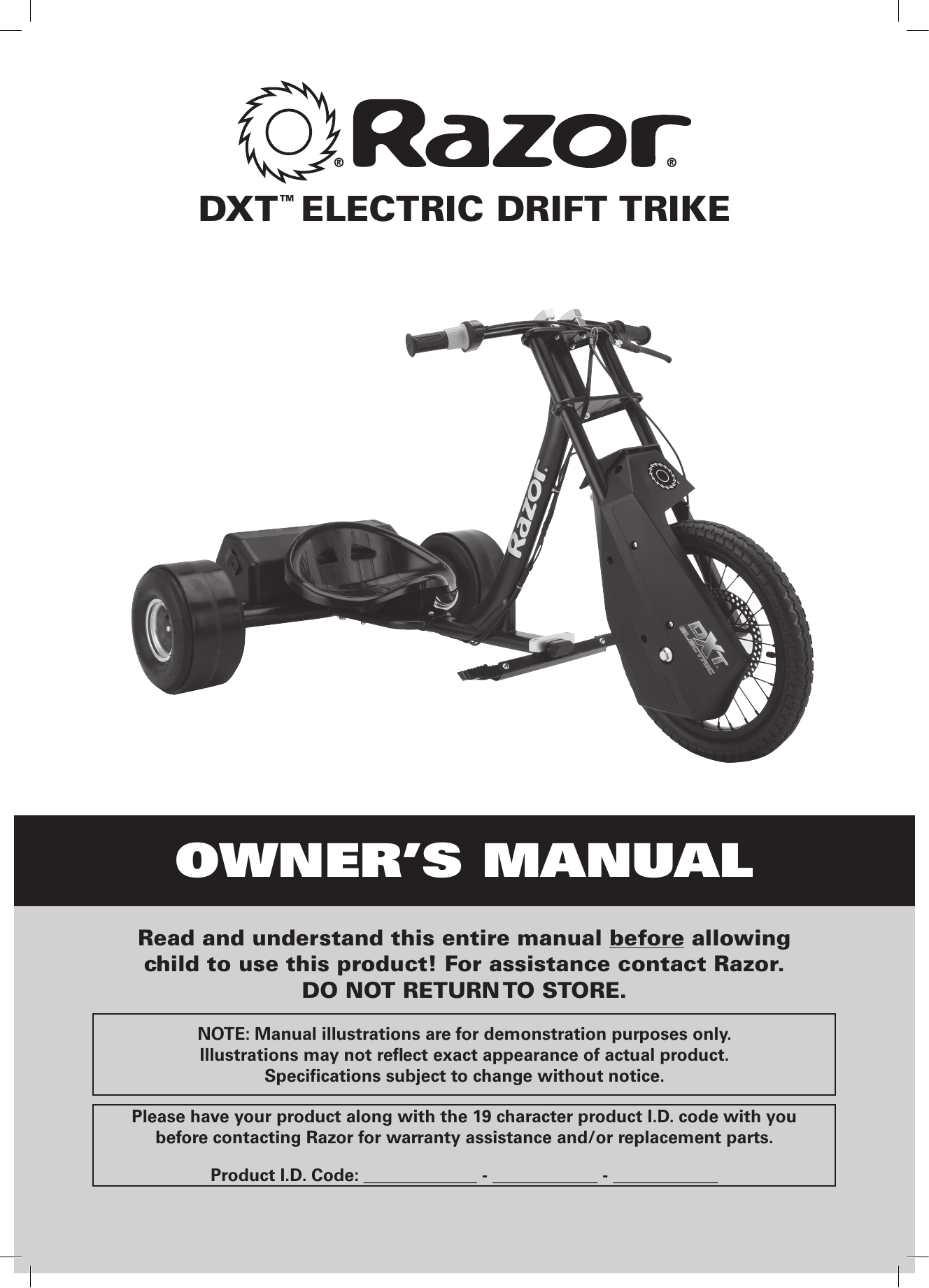 razor drift trike electric