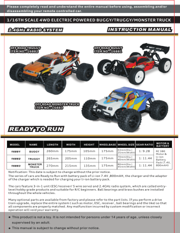 haiboxing truggy