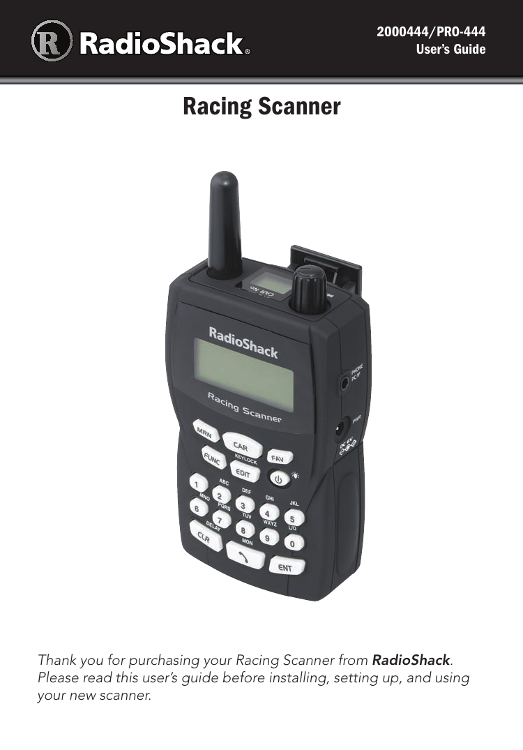 Racing Scanner Manualzz