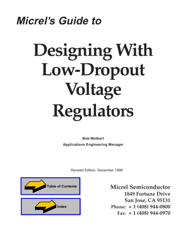 Designing With Low-Dropout Voltage Regulators  Manualzz