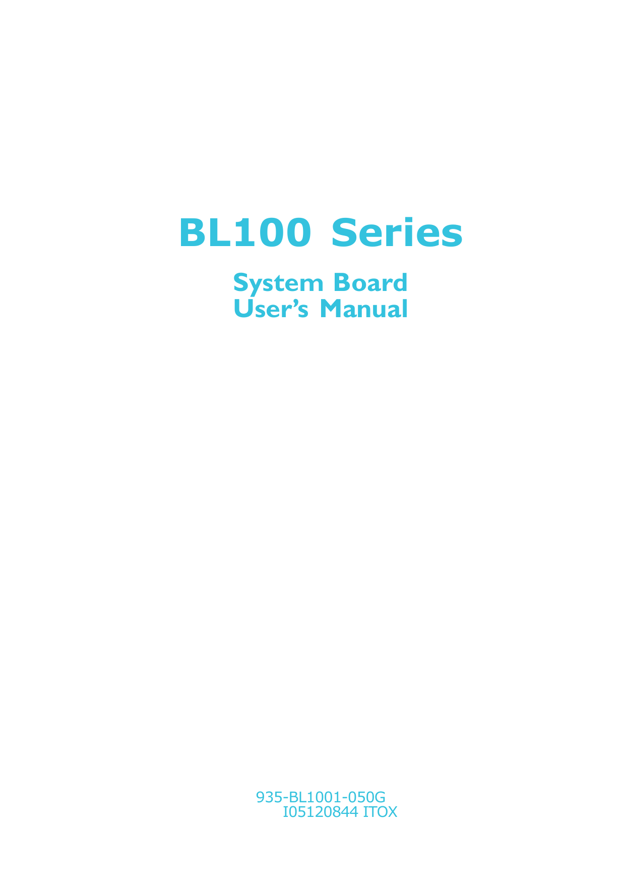 BL100 Series Manualzz