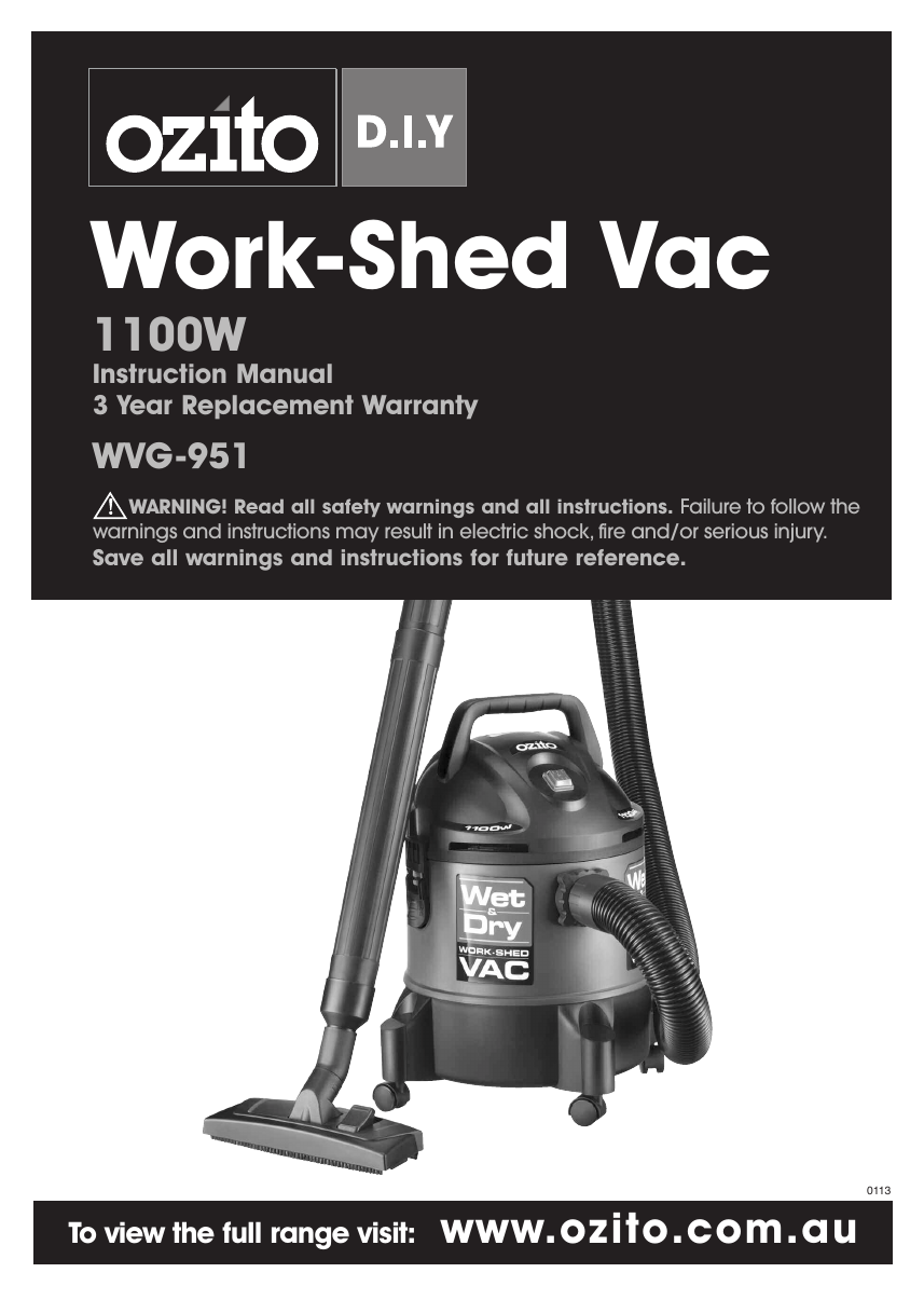 Ozito Vacuum Spare Parts Reviewmotors.co