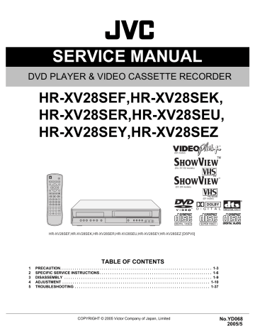 Jvc Hr Xv28ser Service Manual Manualzz