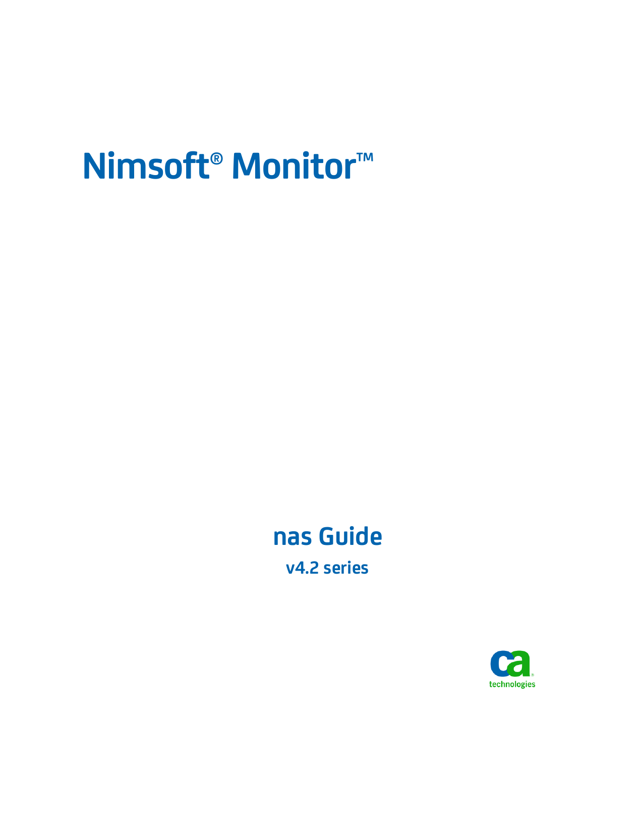 Nimsoft Monitor nas Guide CA Unified Infrastructure Management Manualzz