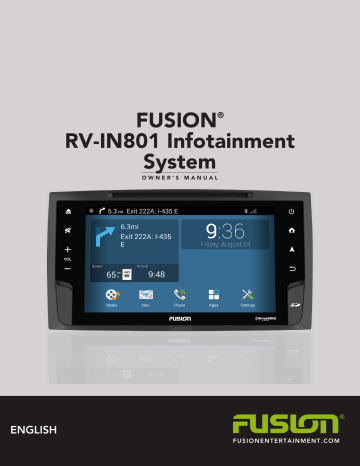 Fusion Rv In801 Rv Infotainment System User Manual Manualzz