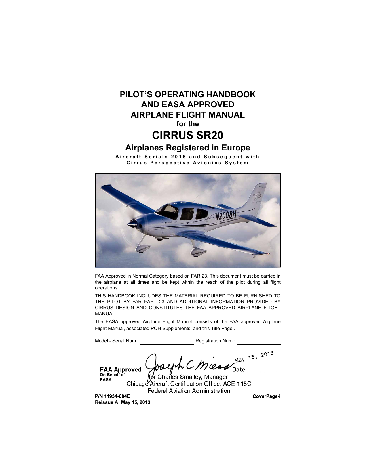 Cirrus cirrus sr20 Manualzz