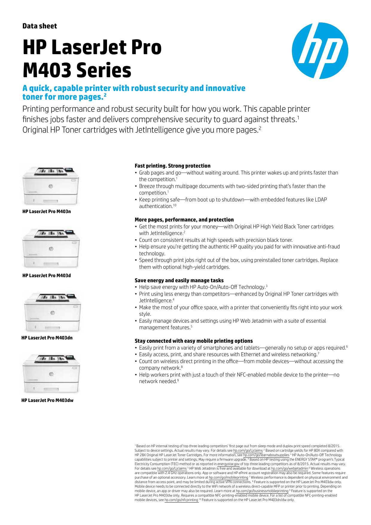 Características Impresora HP M403 | Manualzz