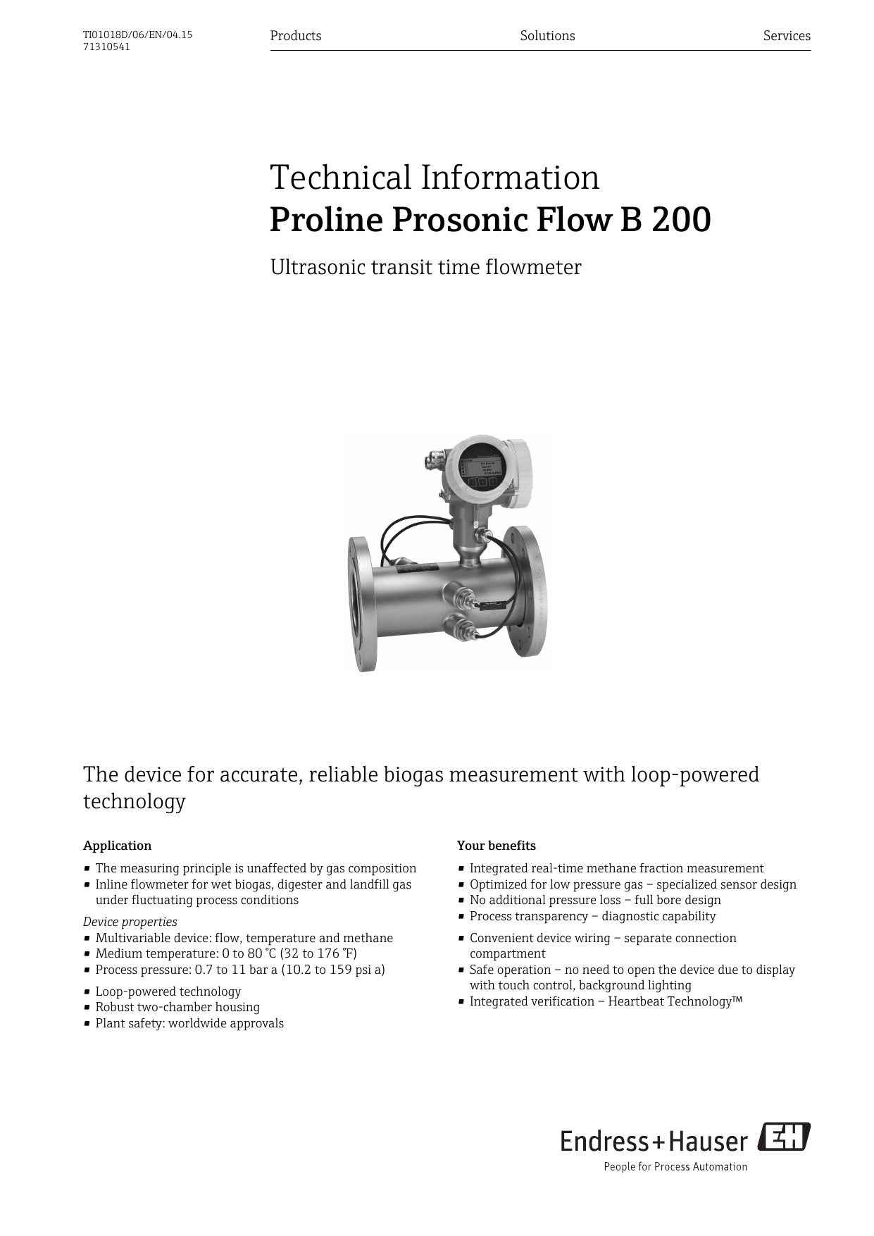 Proline Prosonic Flow B 200 | Manualzz