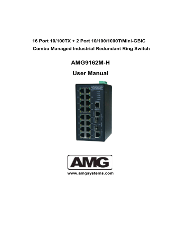 AMG AMG9162M-H User manual | Manualzz