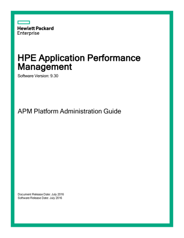 APM Platform Administration Guide Login Manualzz