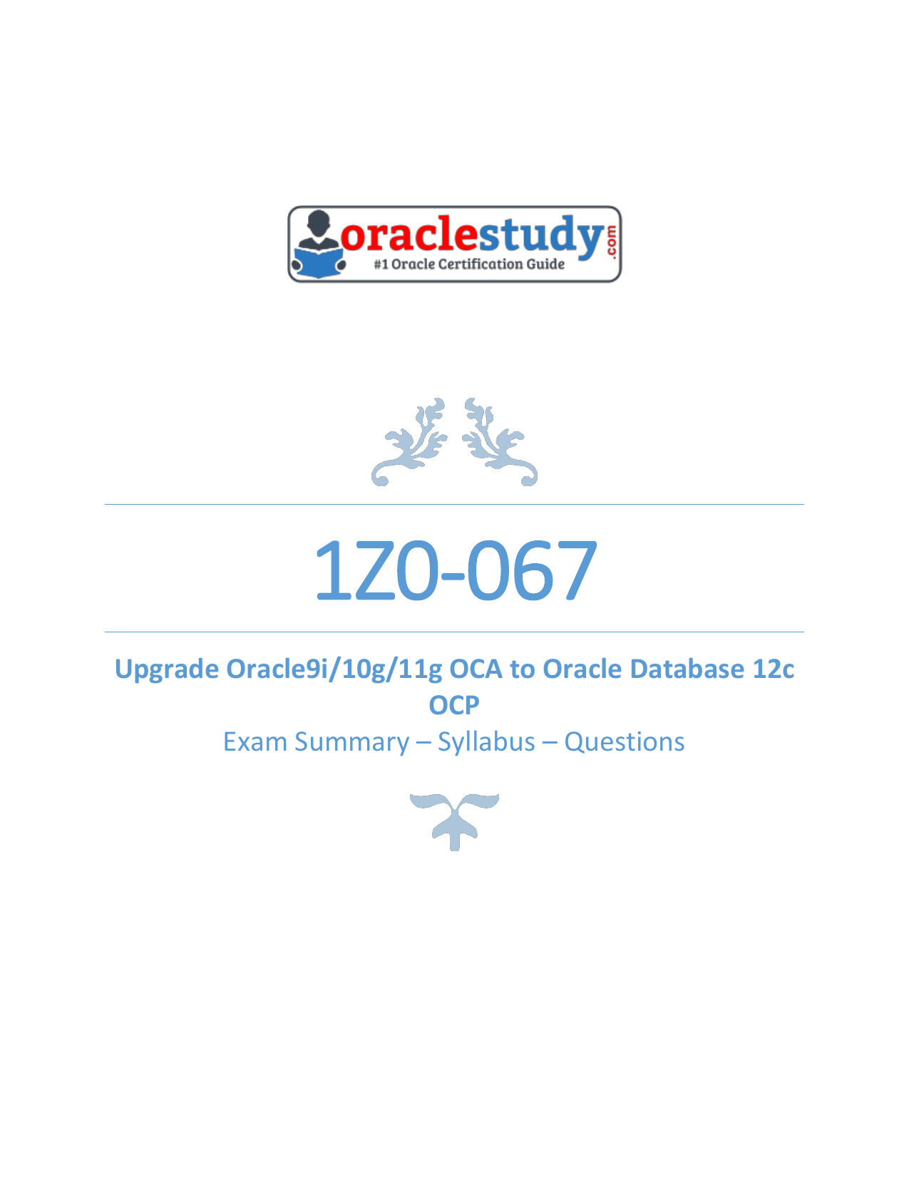 oracle 10g certification questions