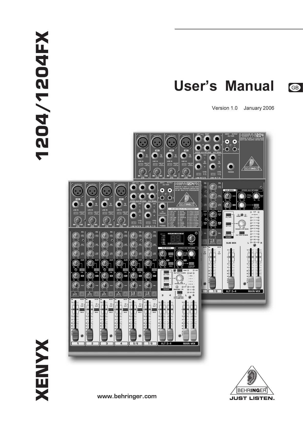 Behringer xenyx 1204fx схема электрическая принципиальная